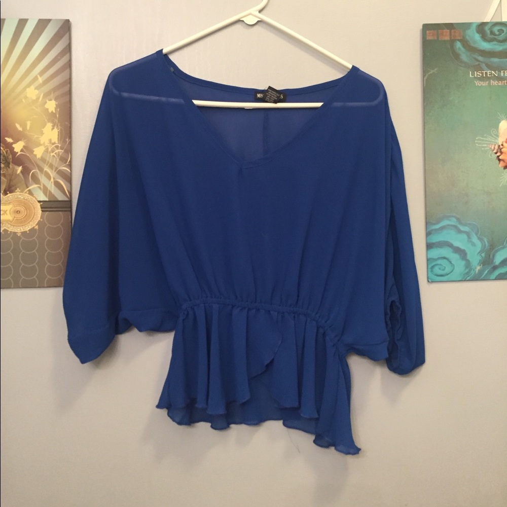 Royal Blue Blouse